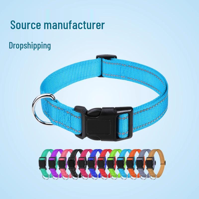 Reflective Dog Collar - Medium Size Anti-Pull Puppy Leash Collar