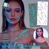 Glow Lightning Veins Kpop Girl Group Waterproof Temporary Tattoo Stickers