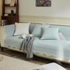 Vintage Embroidered All-Cotton Sofa Cushion with Non-Slip Lace, Four Seasons Universal Cover