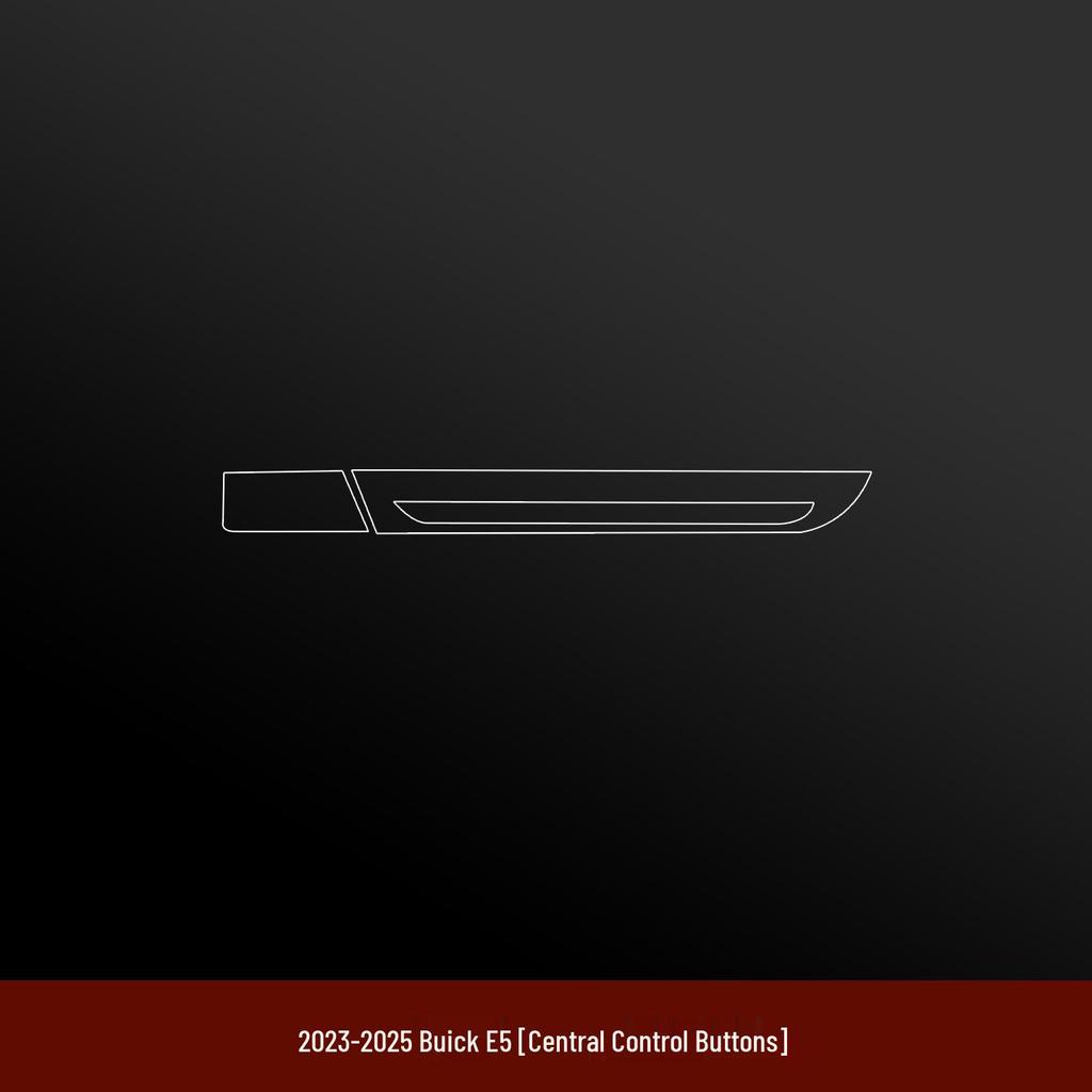 Buick E5 Interior Protective Film: Center Console, Screen, Rear AC, Door Handle Accessories.