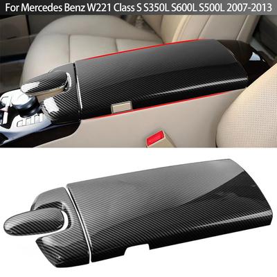 3 szt./zestaw konsoli środkowej samochodu pokrywa podłokietnika pudełko ozdobne osłona ochronna dla Mercedes Benz W221 klasa S S350L S600L S500L 2007-2013