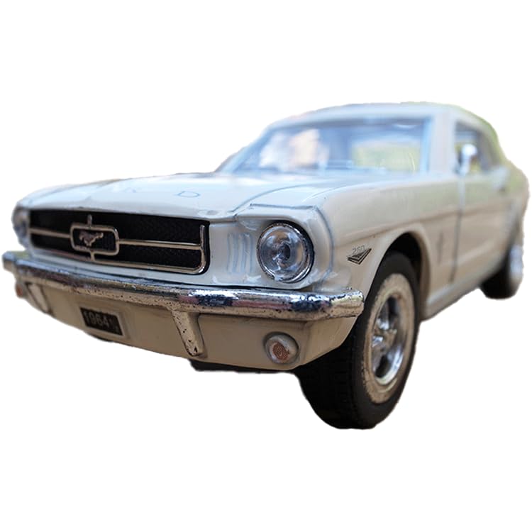KINSMART Scale 1964 Ford Mustang Diecast Model White 1/34 Car,