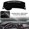 Car Dashboard Cover Pad For 2008-2014 Honda City Sunshade Protector Anti-UV Dash Mats Non-slip Pads Interior Accessories
