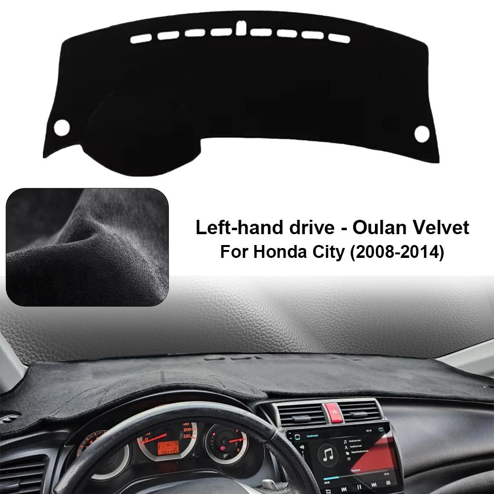 Car Dashboard Cover Pad For 2008-2014 Honda City Sunshade Protector Anti-UV Dash Mats Non-slip Pads Interior Accessories