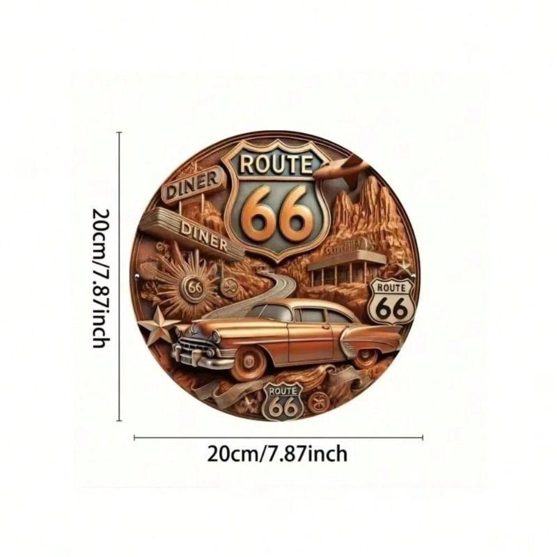 Retro Metal Wall Art Sign Home Decor 20x20cm