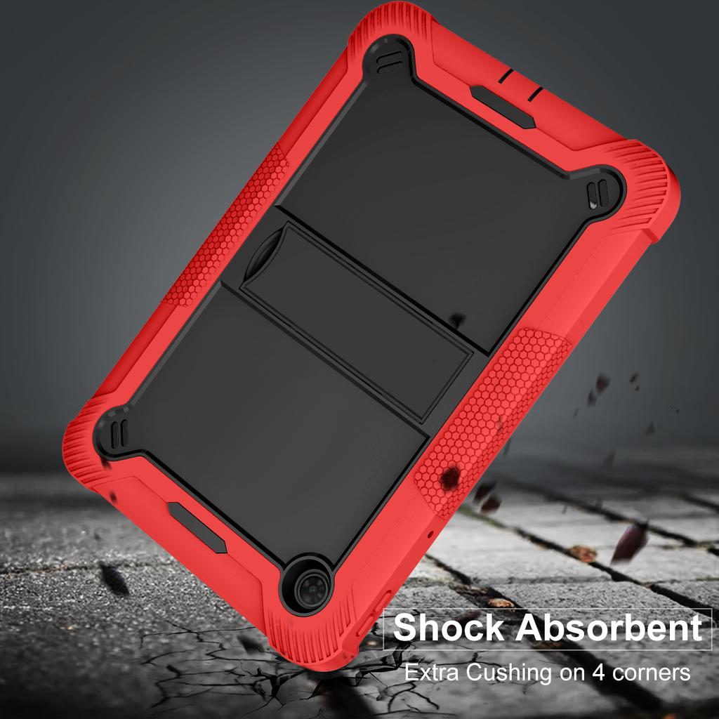 Hybrid Case For TCL Tab 10 5G 10.1 Inch Heavy Duty Armor Kickstand Cover Kids Funda Silicone PC Shockproof Full Body Protection