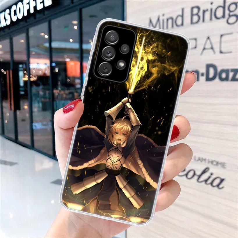 Fate Zero Stay Night Saber For Samsung Galaxy A15 A14 A13 A12 A55 A54 A53 A52 Phone Case A32 A35 A34 A33 A25 A24 A23 A22 A04S A0