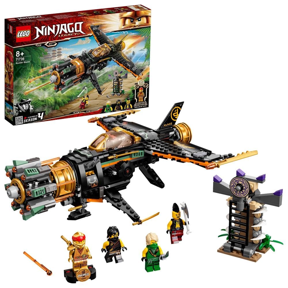 

LEGO Ninjago Револьвер-бластер 71736, Игрушечные блоки, Подарок, Ниндзя, Самолет, Мальчики, Возраст 8 лет и старше