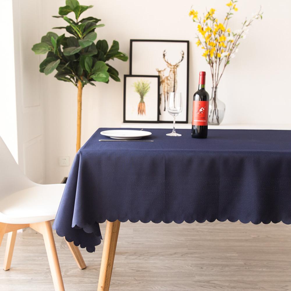 Table Cloth Rectangular Solid Color Elegant Polyester Tablecloth Coffee Table Cover For Dining Table Wedding Party Decoration