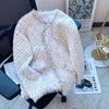 Sweet Little Fragrant Feng Mink Fleece Loose Coat Cardigan Women Autumn and Winter Design Sense Unique Cardigan Coat Female Top