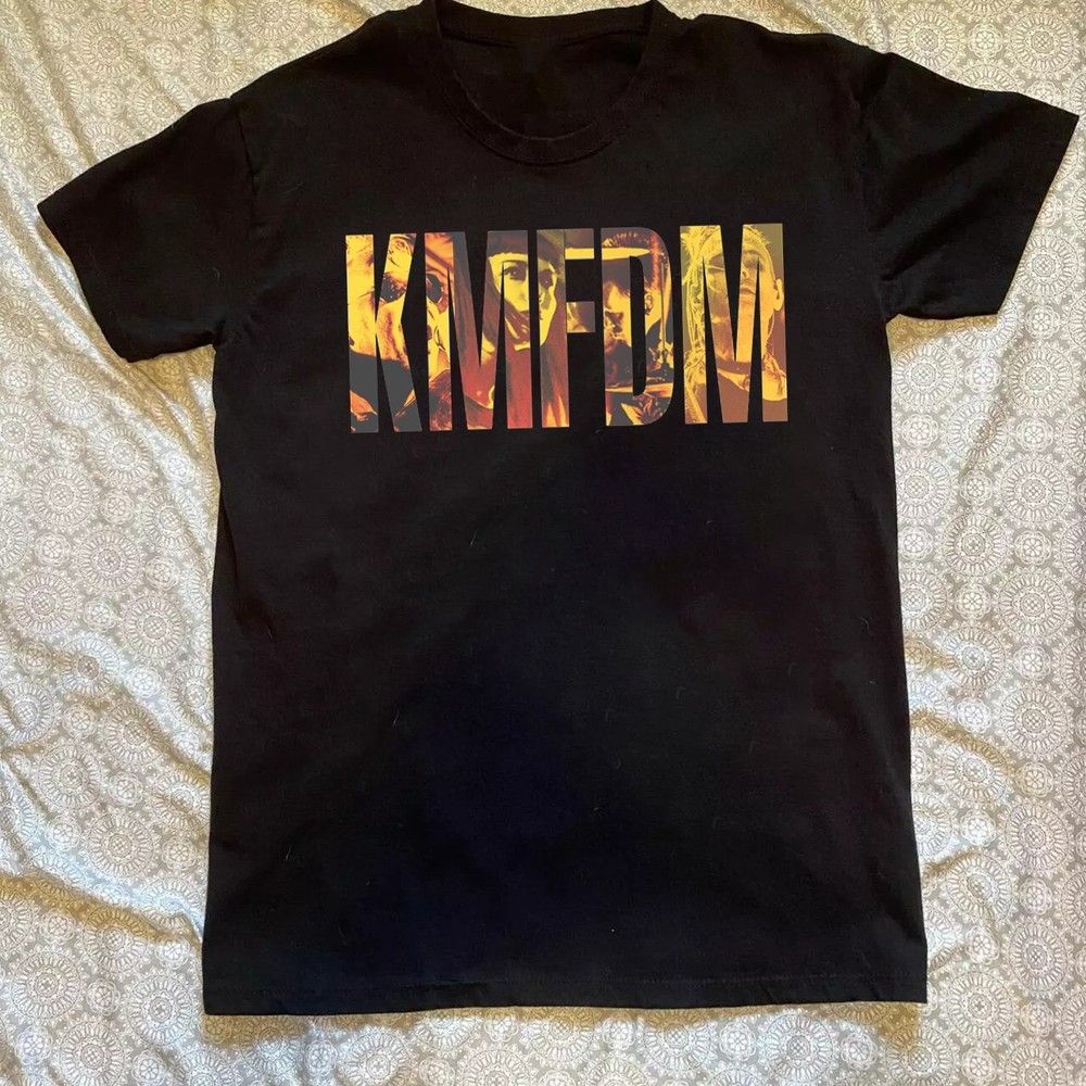 Unisex shirt Cotton Oversize Large Size KMFDM All Wrong Black  Short Sleeve Gift For Friend