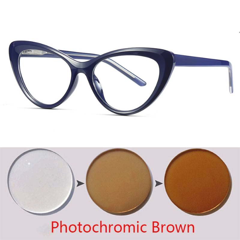 

Cat Eyes Photochromic Eyeglasses Men Women Myopia Eyeglasses Students Short Sight Eyewear 0 -0.5 -1 -1.25 -1.5 -1.75 -2.0 To -6 Myopia -1.25