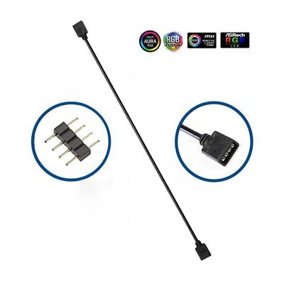 ARGB 5V 3 Pin/12V 4Pin Extension Cable Adapter 30cm 1 To 1 ARGB Splitter Cable for MSI A SUS ASRock AURA LED Light Strip