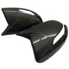 2PCS Car Rearview Side Mirror Cover Wing Cap For Kia Sportage KX5 2011 2012 2013 2014 2015 Glossy Black/Carbon Look Mirror Caps