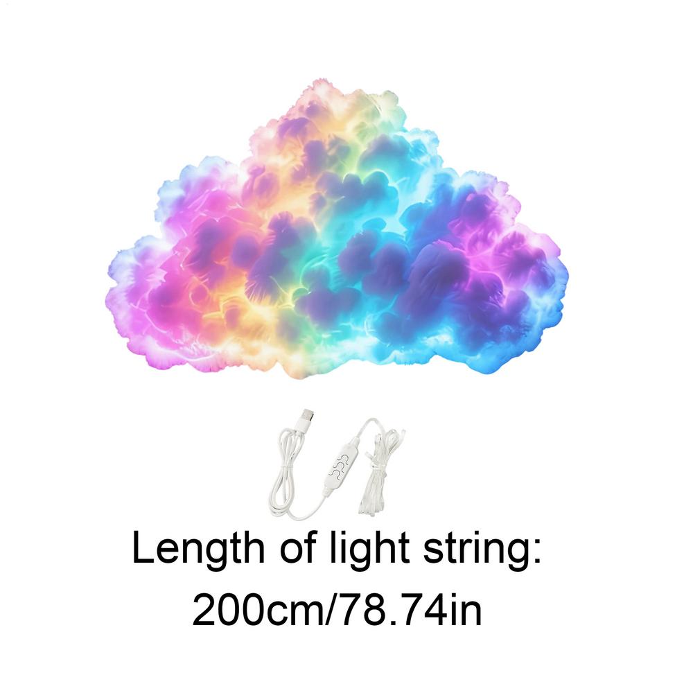 Thundercloud LED Lights for Ceiling USB Thundercloud LED Lamp Set Ambient Music Light USB Desktop Mood Lamp for Bedroom Room