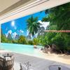Custom Wallpaper 3D Coconut Tree Landscape Mural Nature Scenery Wall Painting Living Room Bedroom 3D Home Decor