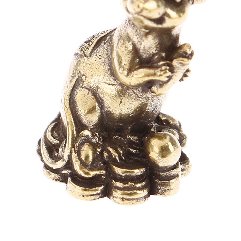 2020  Year Gift Lucky Mouse Rat Year Desk Decor Copper Wealth Rats Figurines