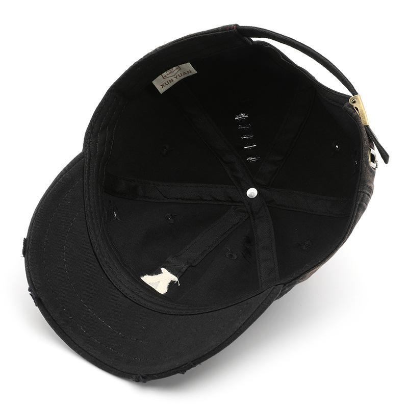 Spring and Autumn Personality Washing Alphabet Embroidery Cap Outdoor Travel Sunscreen Baseball Cap