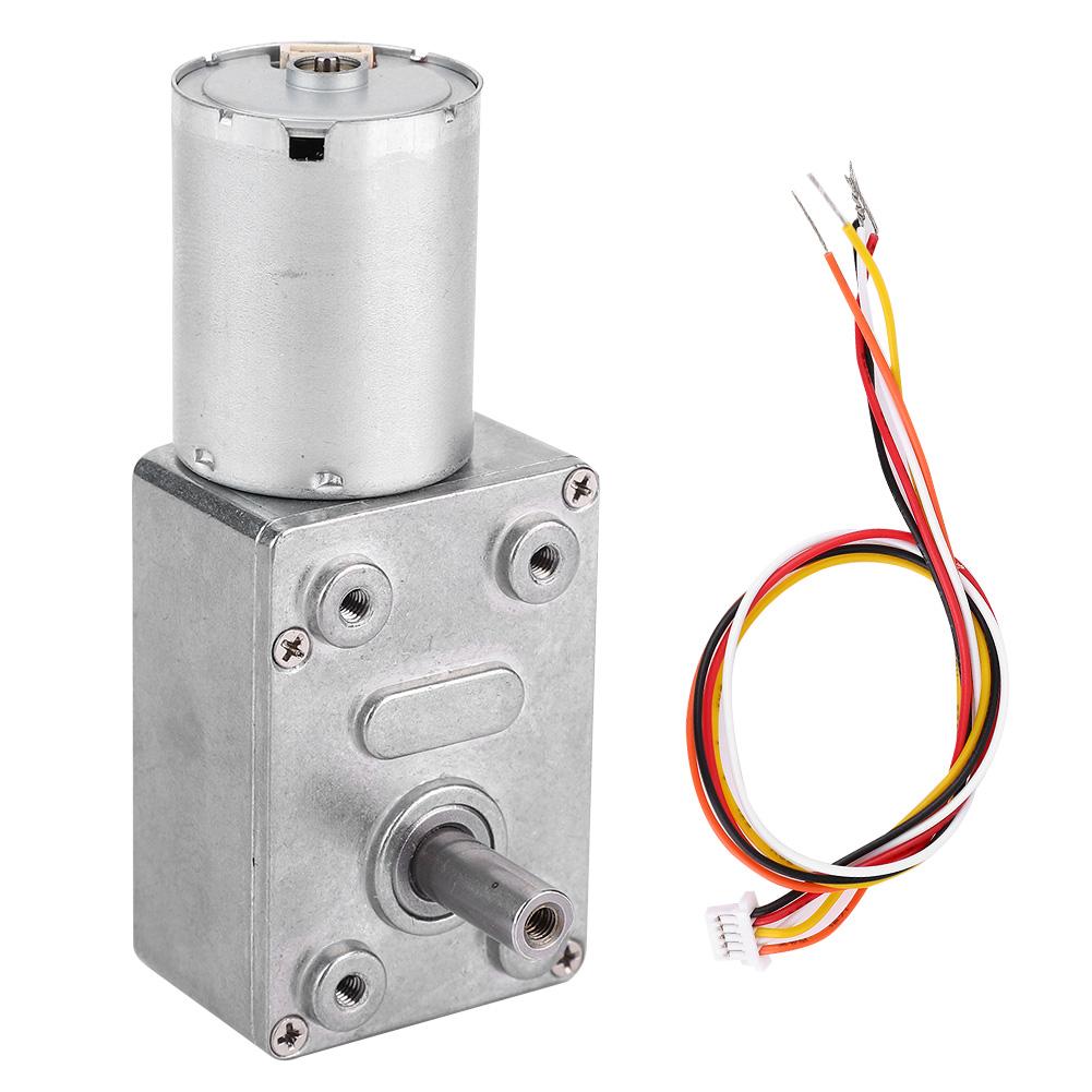 DC 12 24V Brushless Worm Motor Speed Reduction Gear Motor 4 150Rpm(12V 90RPM)