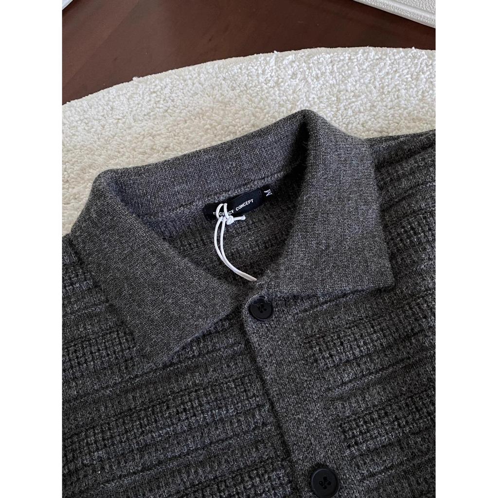 Men's Loose Fit Solid Color Retro Knit Cardigan Sweater Jacket