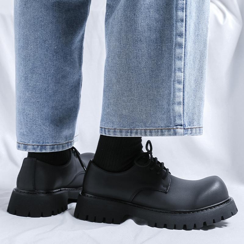 Weiße Herrenschuhe mit dicker Sohle Modischer klassischer minimalistischer Stil Outdoor trendig Freizeit Party Bräutigams Hochzeitsqualitätsschuhe