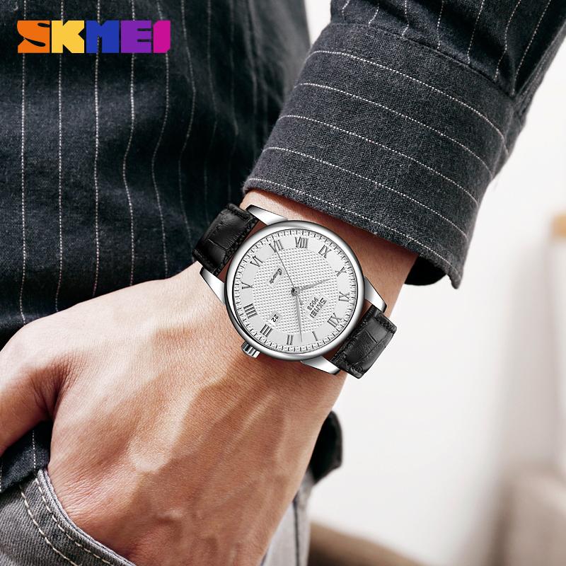 SKMEI 9058 Top Brand Couple Quartz Watch Date Watch Men's and Women's Fashion Leisure Waterproof Calendar Business Watch Reloj