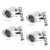 KIMISS 2 Pcs Boat Top Hinged Jaw Slides Steel Boat Hinged Upper Jaw Slides Marine Hardware Fitting Tip Style (32mm)