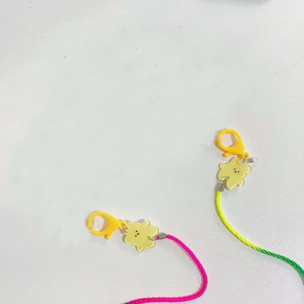 

Gradient Color Hold Straps Children Mask Chain Mask Rope Sunglasses Lanyard Child Mask Lanyard жёлтый