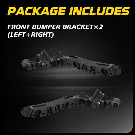 Front Driver & Passenger Side Bumper Fender Bracket For Chevy Equinox 2010-2017