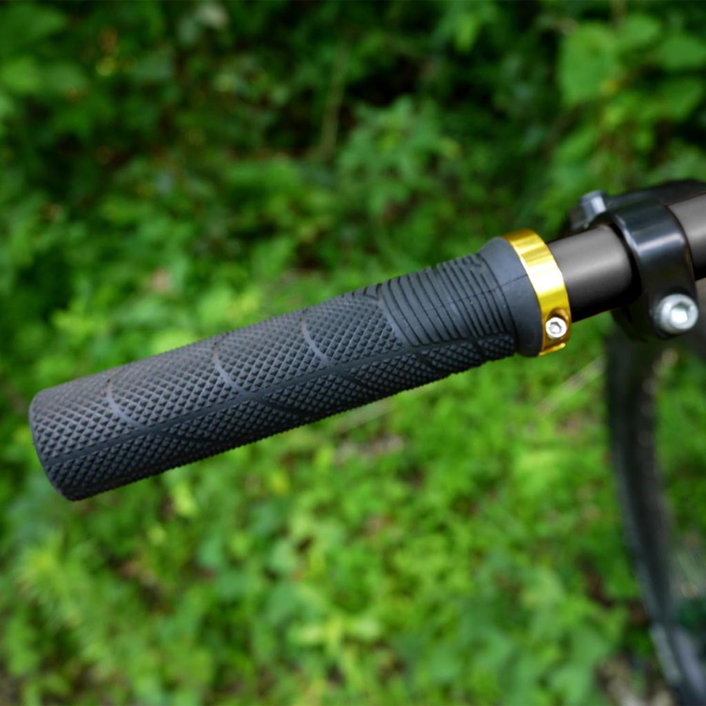 Herrmans Shark Lock 130mm X Gold Bicycle Grips 22mm HM-2099-0574