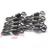 40Pcs Karpfen Angeln Zubehör Blei Clip Quick Change Swivel Schwanz Gummi Hülse