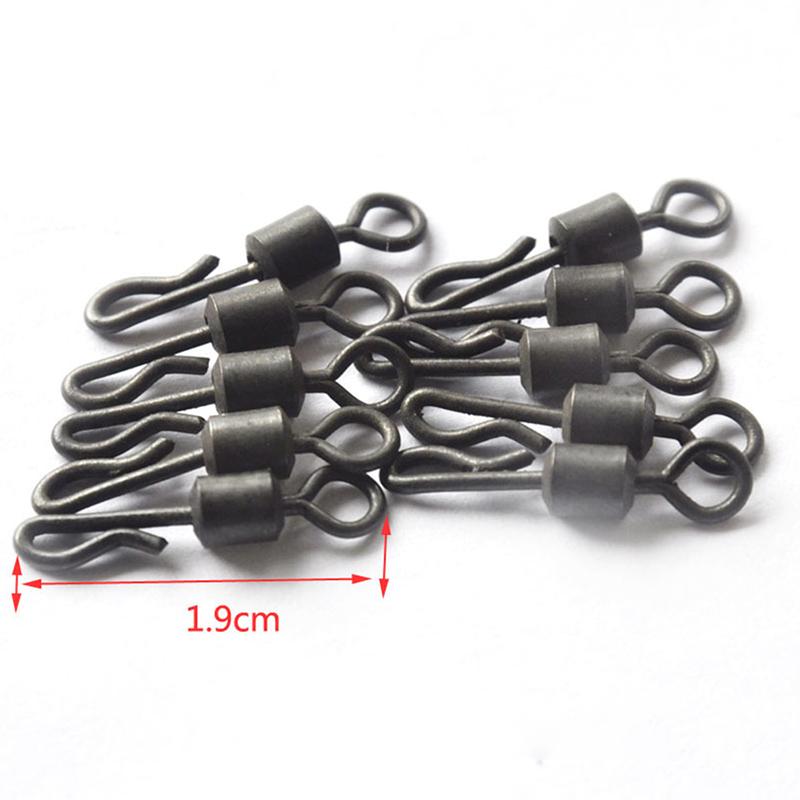 40Pcs Karpfen Angeln Zubehör Blei Clip Quick Change Swivel Schwanz Gummi Hülse