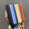 Luxury Wrist Strap Bracelet Lanyard Phone Case For 15 16 17 Pro Max 14 13 12 11 X XS Collision Color Lens Protector Cover