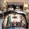 Fashion S-SPY Anya FAMILY Anime Bedding Set Single Twin Full Queen King Size Bed Set Kids Bedroom Duvetcover Sets Bed Sheet Set