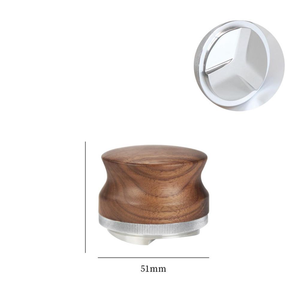 Coffee powder distributor walnut three-leaf four-leaf tamper coffee matching utensils