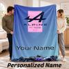Benutzerdefinierter Name Alpine F1 Team Flanell-Kuscheldecke Personalisierter Text Weiche Decke Bett Sofa Geschenk