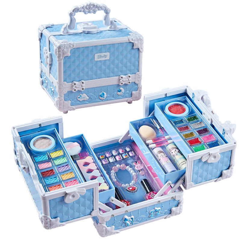 Set de Machiaj de Prințesă pentru Copii Netoxic - Cosmetice pentru Copii și Cadou Lac de Unghii