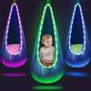 LED-Lit Portable Hanging Chair for Kids – Indoor/Outdoor Creative Nylon Swing