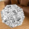 1PC Dog Pattern Umbrella-8-Rib Reinforced Portable Folding Travel Suitable for All Seasons Outdoor Daily Use  -J0326