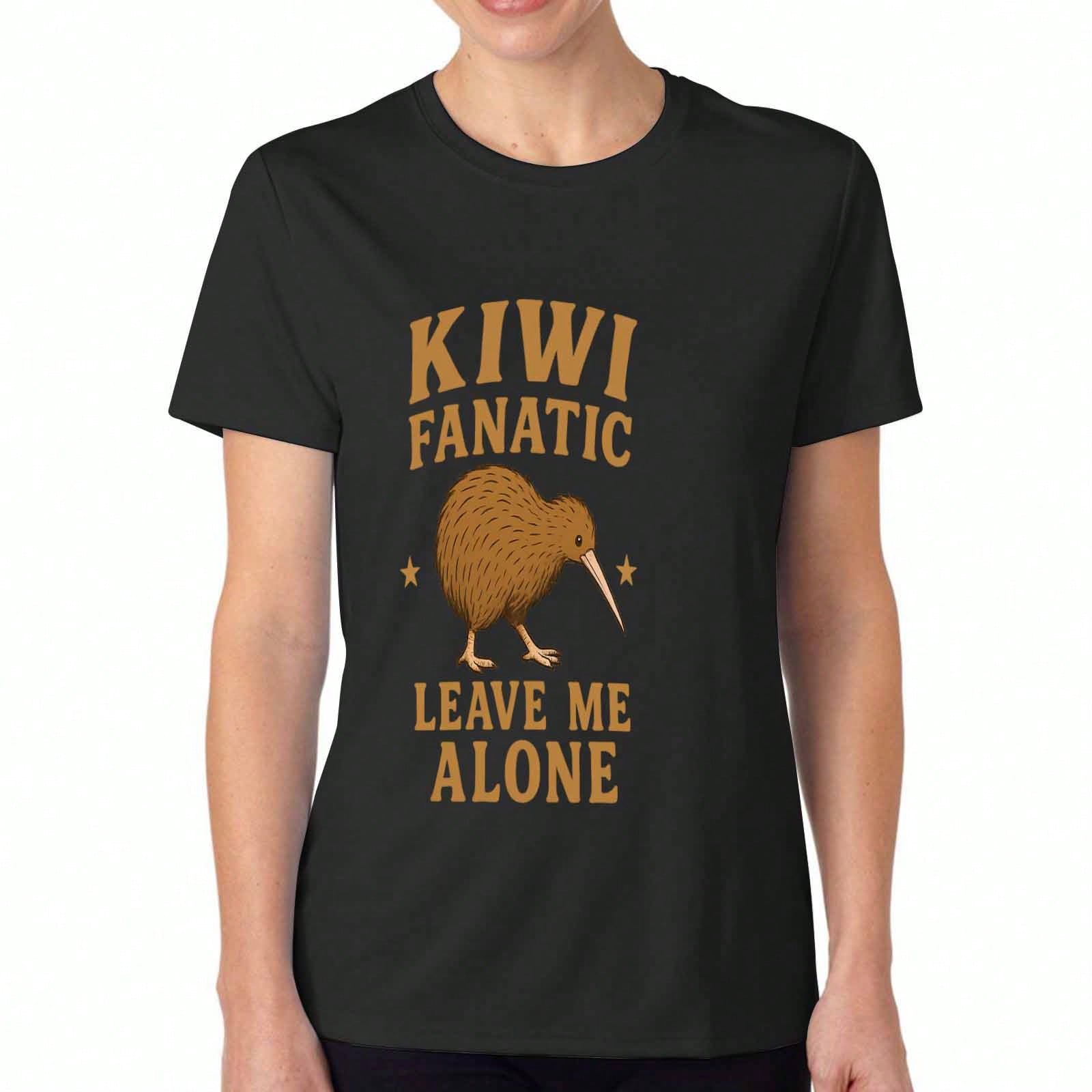 Kiwi Bird Not Kiwi Fruit Women s Cotton T Shirt, Premium Quality Print, Durable, Casual Fashion. Fun Kiwi And Fruit Design, Comfortable And Stylish, P S разноцветный
