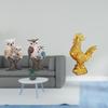 Chicken Figurine Realistic Animal Sculpture Feng Shui Decor Home Decorations Statue