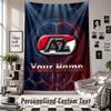 Wall Hanging Tapestry With Custom Name & Text, AZ Alkmaar Decorative Tapestry For Bedroom
