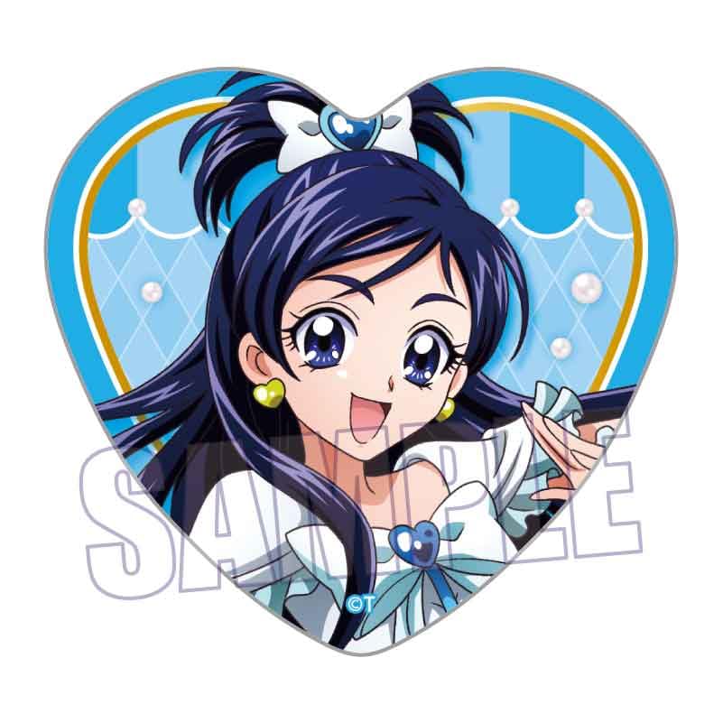 Bell House Futari wa Pretty Cure Max Heart Trading Heart Can Badge Action 1 Box W57 x Tin Ver. Approx. H52.5mm