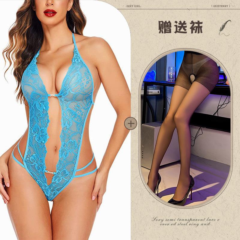 European and American sexy lingerie supply perspective backless body sculpting lace