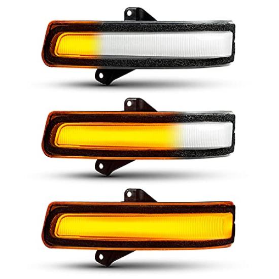 POPMOTORZ Suzuki New Jimny JB64W JB74W LED Door Mirror Sequential Turn Signal Clear High High Flash Genuine Replacement Easy to Orange Left and Right