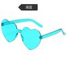 Heart Shape Sunglasses Love Heart Glasses Frameless Sunglasses