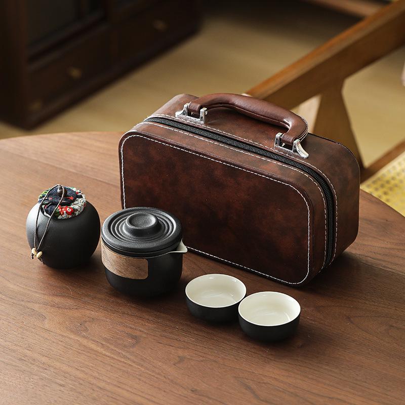 High-End Business Souvenir Tea Set: On-the-Go Gift for Clients & Friends