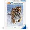 Puzzle 500 pièces - RAVENSBURGER - Tigre dans la neige - 49 x 36 cm - Thème Animaux - Dès 10 ans