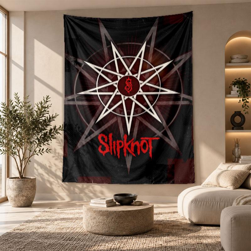 Decorative Tapestry,Slipknot Printed Wall Art, Lightweight Wall Hanging For Bedroom Background