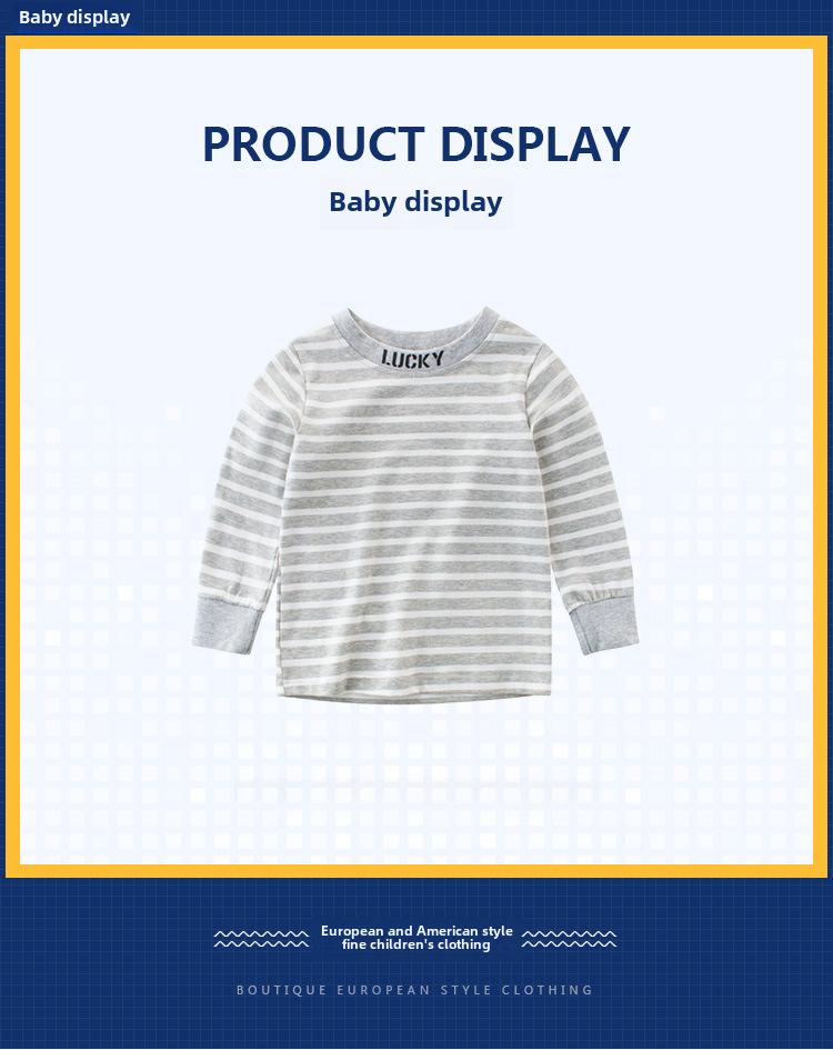 27KIDS 2024 Herbst Mädchen Gestreifte T-Shirts - Kinder Unterziehshirts & Babykleidung